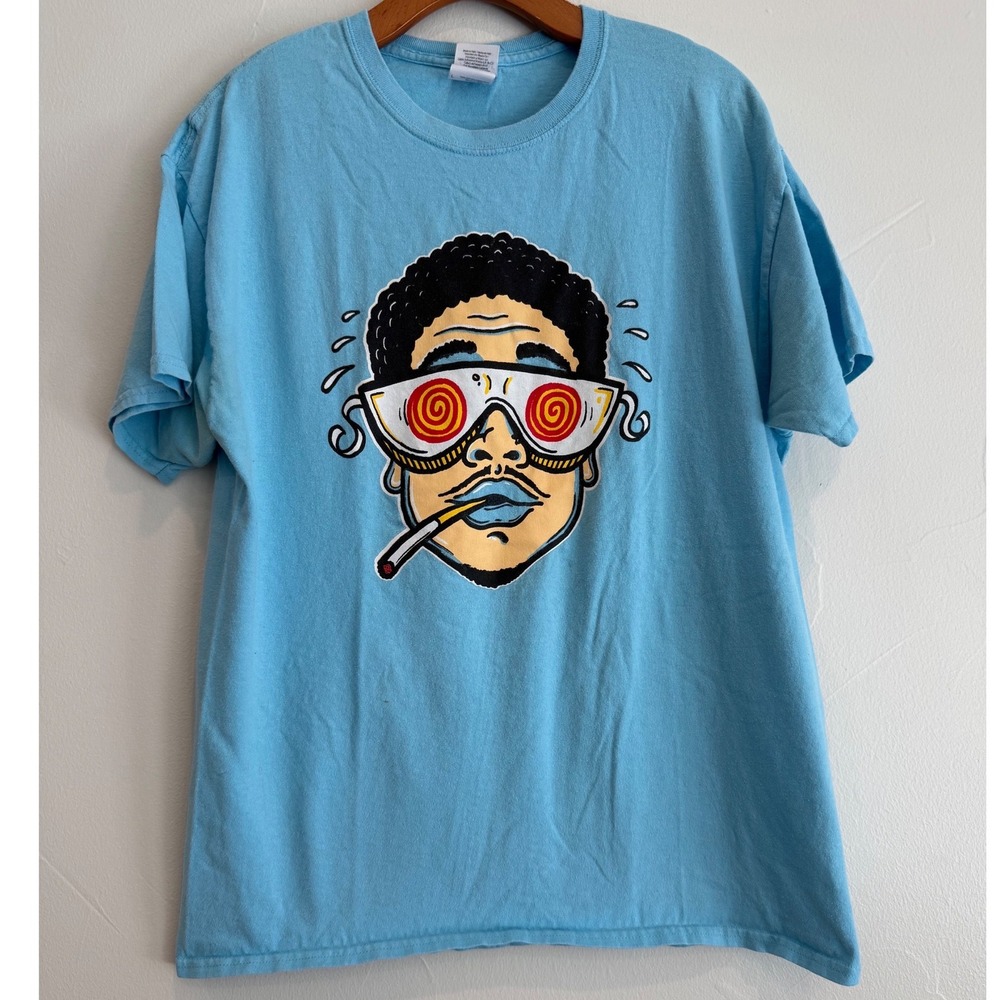 Vintage Chance The Rapper Social Experiment Tour T Shirt Large Light Blue Rap T